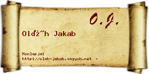 Oláh Jakab névjegykártya